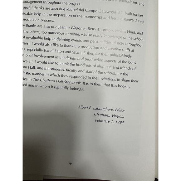 The Chatham Hall Storybook: The First 100 Years [hardcover] Labouchere, Albert E - Picture 6 of 7